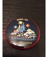 Walt Disney World 45th Anniversary Button October 1, 2016 Rare - £6.96 GBP