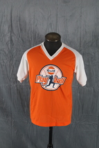 Vintage Baseball Jersey - Gulf Gas Play Ball Number 18 - Men&#39;s Large - £38.53 GBP