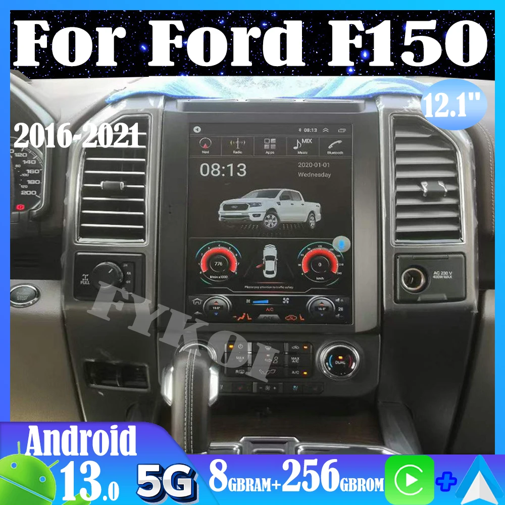 Android 13 Car Radio For Ford F150 2016-2021 Automotive Multimedia Tesla Style - $726.35 - $1,255.16