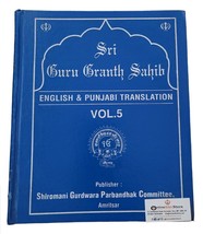Sri Guru Granth Sahib Punjabi English Translation Meaning Sikh Sanchi SGPC Vol 5 - £44.38 GBP
