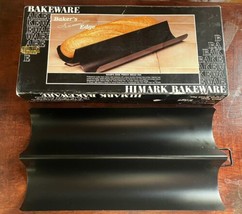 Vintage Himark Baker&#39;s Edge French Bread Pan Black Steel Double Loaf - $14.79