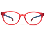 Miraflex Kinder Brille Rahmen Jake C.136 Blau Rot Rund Voll Felge 45-16-135 - £44.04 GBP