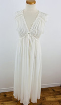 Vintage Miss Elaine Women&#39;s M Silk Essence Nightgown Nylon Full Sweep Gr... - £52.31 GBP