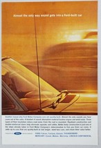 1962 Print Ad Ford Built Cars Insulation Reduces Road Noise - £7.99 GBP