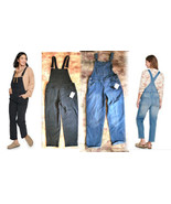 $50 Sonoma Black or Blue Denim Bib Overalls Straight Jeans-or roll-up/Cr... - £20.42 GBP+