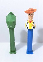 Disney Pixar Toy Story Pez Candy Dispenser T-Rex &amp; Woody Set of 2 - £6.32 GBP