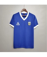 Argentina Away 1986 World Cup Maradona Retro Soccer Jersey - £58.99 GBP