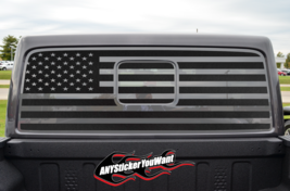 American Flag Rear Window Vinyl Decal Fits Jeep Gladiator Mojave 2020-2021 - £50.39 GBP