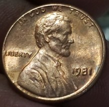 1981 No Mint Mark Lincoln Cent Penny - £5.53 GBP