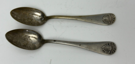 Old Grist Mill Wheat Coffee Souvenir Spoons set of 2 4.25&quot; - £7.82 GBP