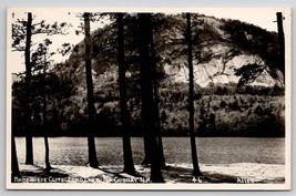 White Horse Cliff Echo Lake North Conway NH RPPC Real Photo Postcard Y25 - £9.39 GBP