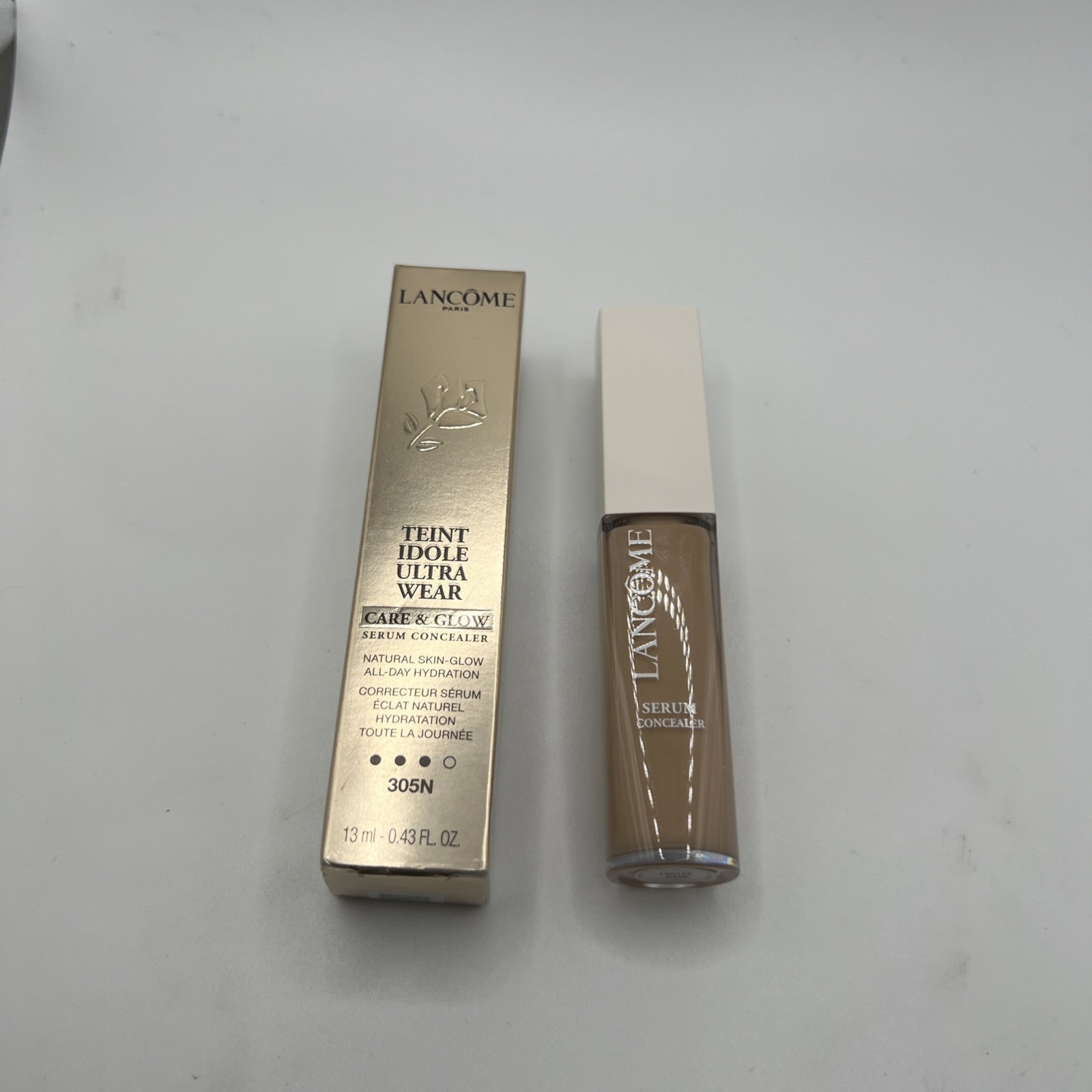 Lancome Teint Idole Ultra Wear Care &amp; Glow Serum Concealer 305N 0.43 oz ... - $19.79