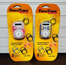 2 NEW Staples FaceTime Keychain Calculator w/ 2 double sided faceplates - £15.95 GBP