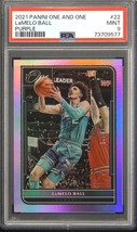 In the eBay vault 
2021 Panini One and One #22 LaMelo Ball Purple 19/25 PSA 9 - $182.33