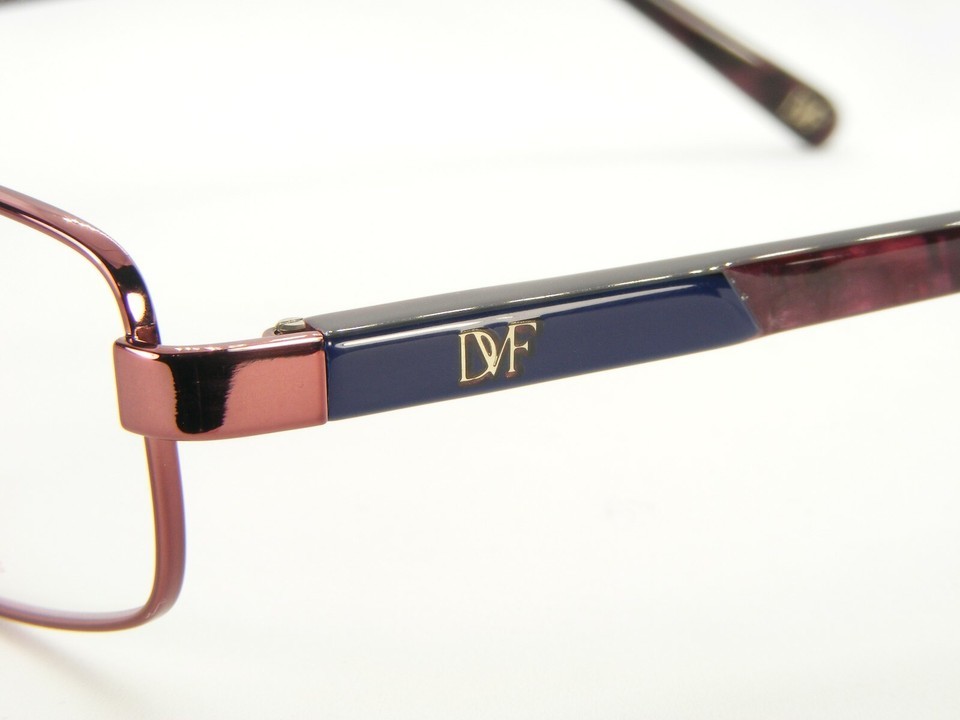 NEW Diane von Furstenberg DVF 8003 641 BURGUNDY EYEGLASSES METAL FRAME 51-16-135 Item image 4