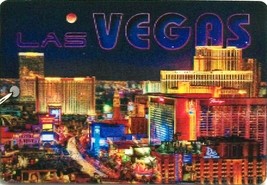 Las Vegas Twilight Strip Double Sided 3D Key Chain - $6.84