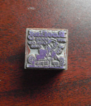 Vintage Wood &amp; Metal Printer Block Stamp - Roofing Company with Logo - $16.83