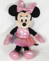 TY Sparkle Minnie Disney Small Plush With Pink Dress With Colorful Tulle Skirt - £8.29 GBP
