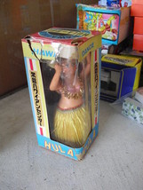 Unique Plastic Tin Wind Up Hawaii Hula Dancer w Box - £35.60 GBP
