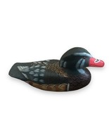 VTG Hand Carved &amp; Painted Duck Decoy 9&quot; Solid Wood Glass Eyes - $407.88 MXN