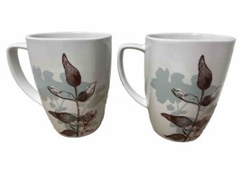 Corelle Twilight Grove Corning  12 oz Coffee Tea Cups  Lot of 2 - £16.26 GBP