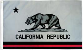 Red Line California Flag 3x5ft Thin Red Line Flag Support Fire Departments 100D - £14.22 GBP