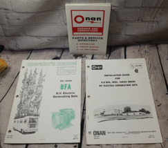 3 OEM ONAN BFA RV Genorator Operator Parts &amp; Installation 16004 Manual 1978 Vtg - $39.52