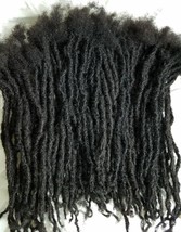 100% Nonprocess Human Hair handmade Dreadlocks 80 pieces stretch 14&#39;&#39; black 1B - £310.21 GBP