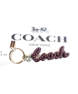 Coach Script Letters Resin Keychain Keyring Fob Bag Purse F76456 NWT LQQK - $47.93 CAD