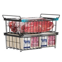 Freezer Organizer Bins - Fit 10 To 20 Cu.Ft Chest Freezer, 2 Pack Large Expandab - $64.99