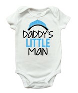 Daddy&#39;s Little Man Shirt, Daddys Little Man Bodysuit, Daddy&#39;s Little Man... - £9.51 GBP+