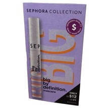 Sephora Collection Big by Definition Mascara in Ultra Black Define &amp; Vol... - $3.75