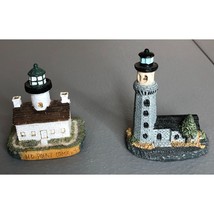 Lighthouses Miniature Old Point Loma Nautical Marine Lake Decor Gray Blue - £11.21 GBP