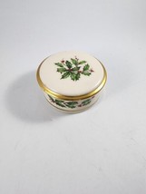 Lenox HOLIDAY Gold Christmas Covered Trinket Box - £6.19 GBP