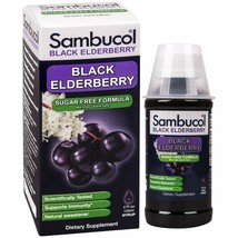 Sambucol Black Elderberry Syrup, Sugar Free Formula, 4 Ounce Bottle - £12.55 GBP
