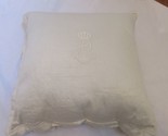 Ralph Lauren Mariella Brierley crown Monogram pillow $185 - £68.58 GBP