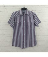 Panhandle Pearl Snap Shirt Mens 16 Striped Short Sleeve Western Rancher ... - $24.99