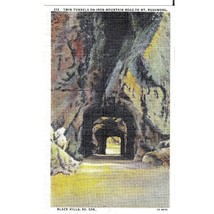 Black Hills Twin Tunnels Iron Mountain Road To Mt Rushmore South Dakota Postcard - £3.15 GBP