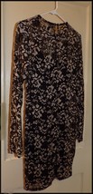 NWT Forever 21 Beautiful Black Lace Sheath Dress Round Neck Lined Size L - £10.89 GBP