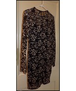 NWT Forever 21 Beautiful Black Lace Sheath Dress Round Neck Lined Size L - $13.95