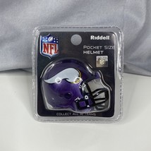 NEW NFL Minnesota Vikings Riddell Brand Pocket Size Helmet New In Packag... - £9.15 GBP