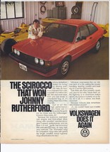 1980 Volkswagen Scirocco Print Ad Automobile Car 8.5&quot; x 11&quot; - $19.21