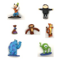 Disney Figure Toys Monsters Inc Mike &amp; Sully, Winnie The Pooh Goofy, Gru, Croads - £5.58 GBP