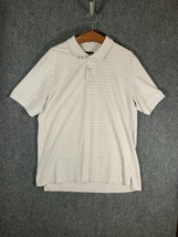 David Taylor Polo XL Mens Short Sleeve Shirt Casual Regular Fit Gray Str... - £9.57 GBP