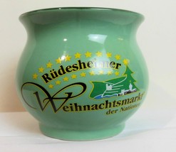 Christmas Mug Rudesheimer Weihnachchristmarkt  2011 Green Germany - $14.85