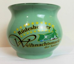 Christmas Mug Rudesheimer Weihnachchristmarkt  2011 Green Germany - £11.89 GBP