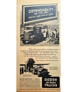 1944 DODGE TRUCKS-Army Trucks-Farming-United Nations-Chrysler-VTG Print ... - $202.80 MXN