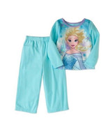 Disney Toddler Girls Pajama Set 2-Piece Flannel Long-Sleeve Blue Size 18... - £19.91 GBP
