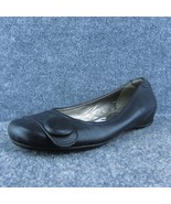 ECCO  Women Flat Shoes Black Leather Slip On Size 37 Medium - £19.55 GBP