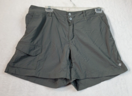 Columbia PFG Shorts Womens Size 5 Gray 100% Nylon Pockets Belt Loops Flat Front - £6.61 GBP